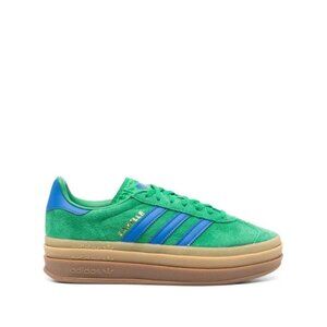 NWT adidas Originals Gazelle Bold Shoes Stacked Gum Sole Green Blue Womens Sz 9